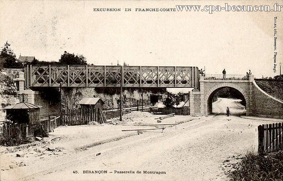 EXCURSION EN FRANCHE-COMTÉ - 45. BESANÇON - Passerelle de Montrapon